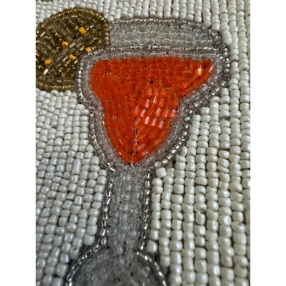 Folkulture Handmade Beaded Drink Coasters Set